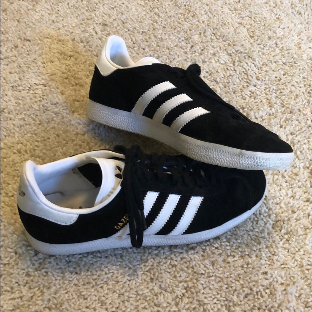Black adidas gazelle sneakers